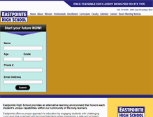 Tablet Screenshot of eastpointehs.com